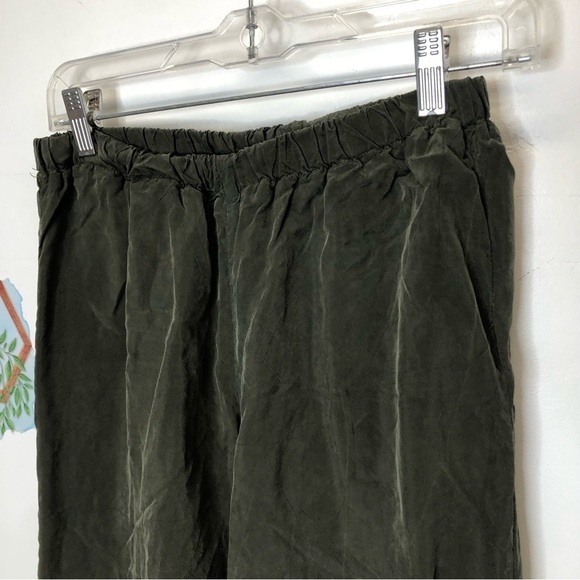 Objects without meaning green cropped wide leg pants - Picture 2 of 6
